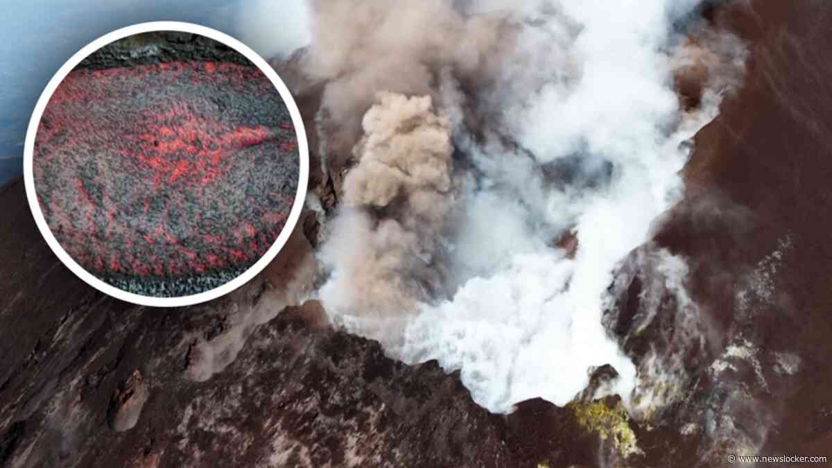 Spectaculaire dronebeelden: vulkaan Etna barst uit