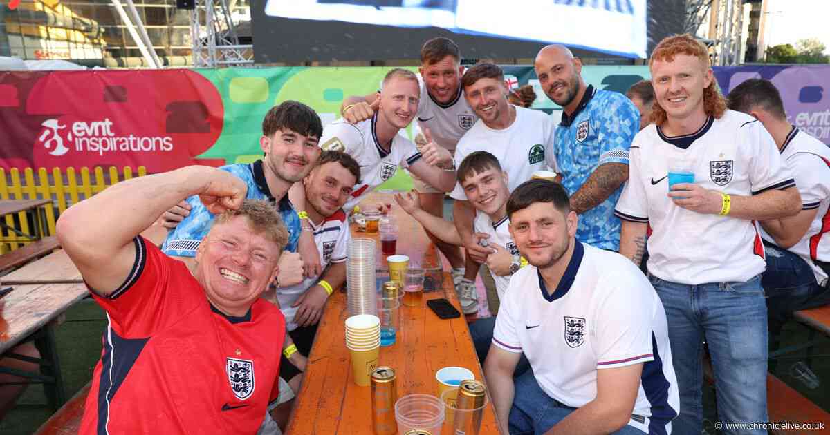 England fans at Newcastle fanzone as Three Lions take on Panama at World Cup