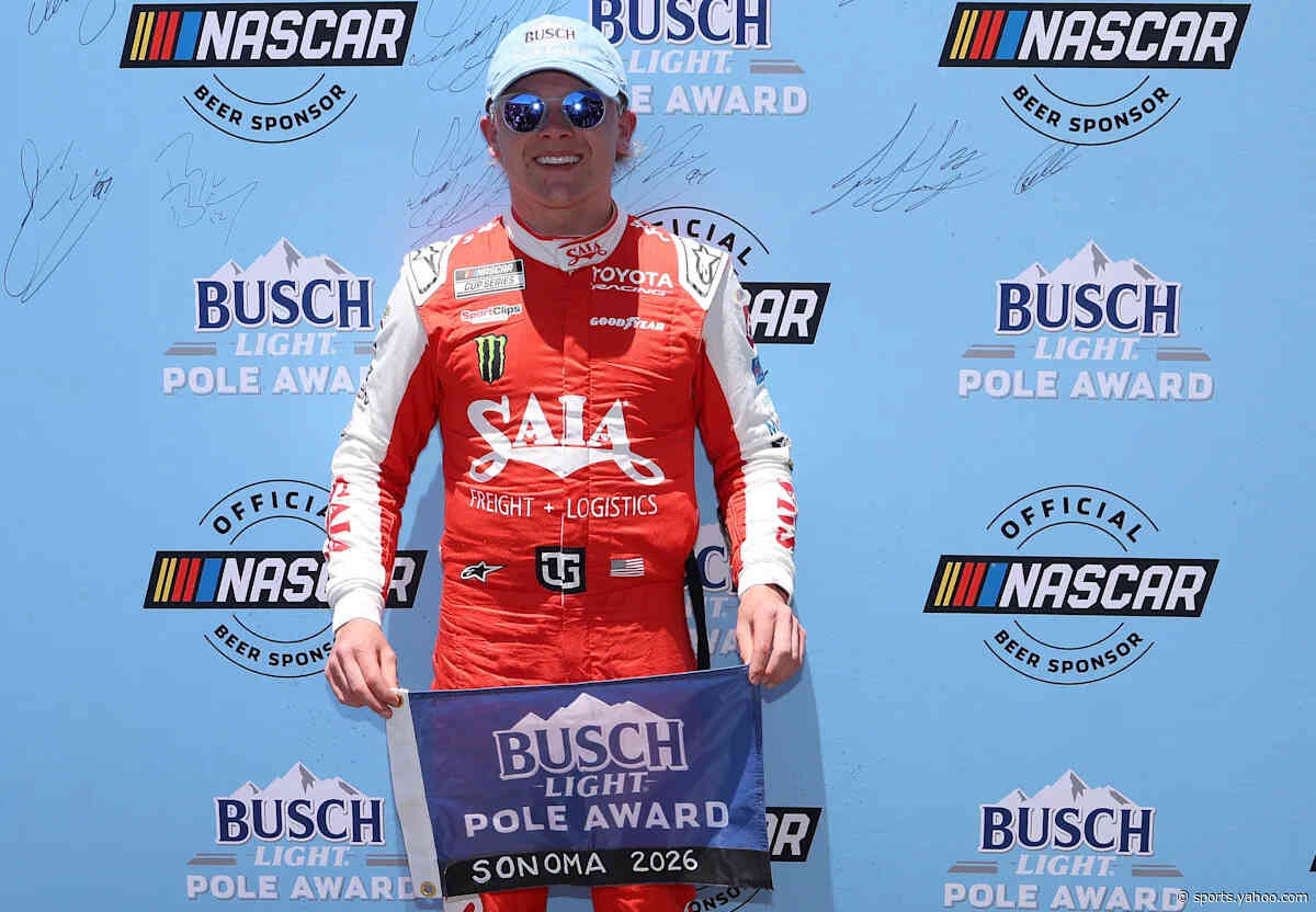 NASCAR starting lineup for Cup Series race at Sonoma in June 2026