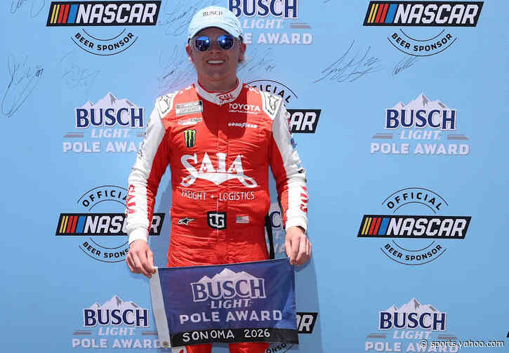 NASCAR starting lineup for Cup Series race at Sonoma in June 2026
