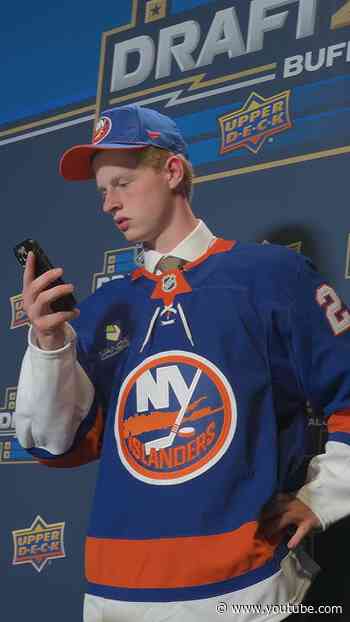 Islanders Draft Pick Malte Gustafsson Got Surprise Calls From Anders Lee & Mat Barzal