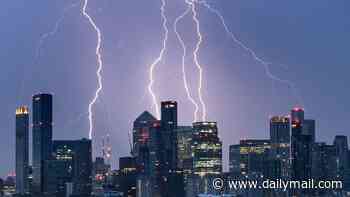 More thunderstorms to hit Britain, Met Office warns - after hundreds of flights were delayed and lightning set homes alight as turbulent heatwave weather 'intensifies'