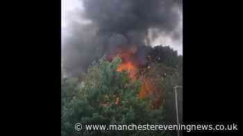 Oldham fire LIVE as huge blaze sends plumes of black smoke billowing into sky