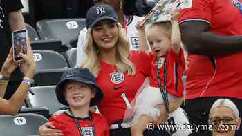 Megan Pickford, Ellie Watkins and Jude Bellingham's girlfriend Ashlyn Castro proudly lead the WAGs cheering on England in their World Cup clash against Panama