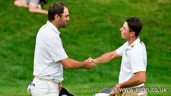 Hovland birdies 18, leaps Scheffler atop Travelers