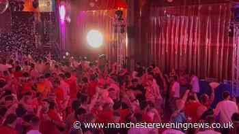 England fans in Manchester roar on the Three Lions to top World Cup Group