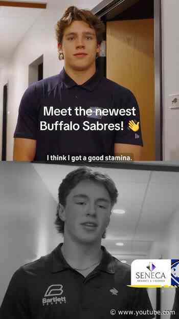 Say hello to the newest members of the organization! 👋 #NHLDraft #hockey #buffalosabres