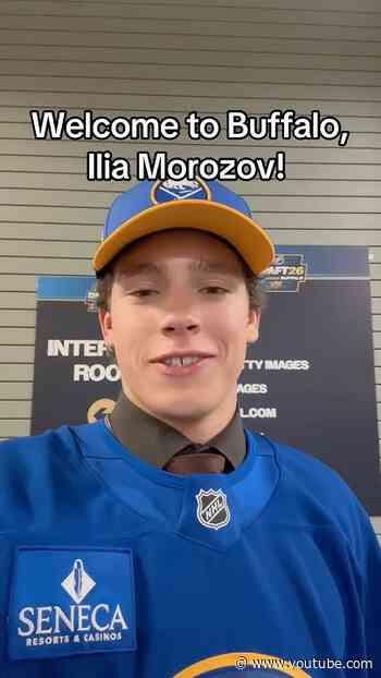 20th overall pick in the 2026 NHL Draft, Ilia Morozov! 👋 #NHLDraft #hockey #Buffalo