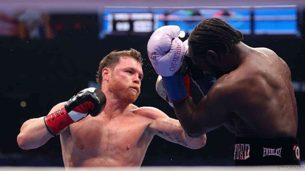 Report: Canelo's title bout vs. Mbilli pushed to Oct.