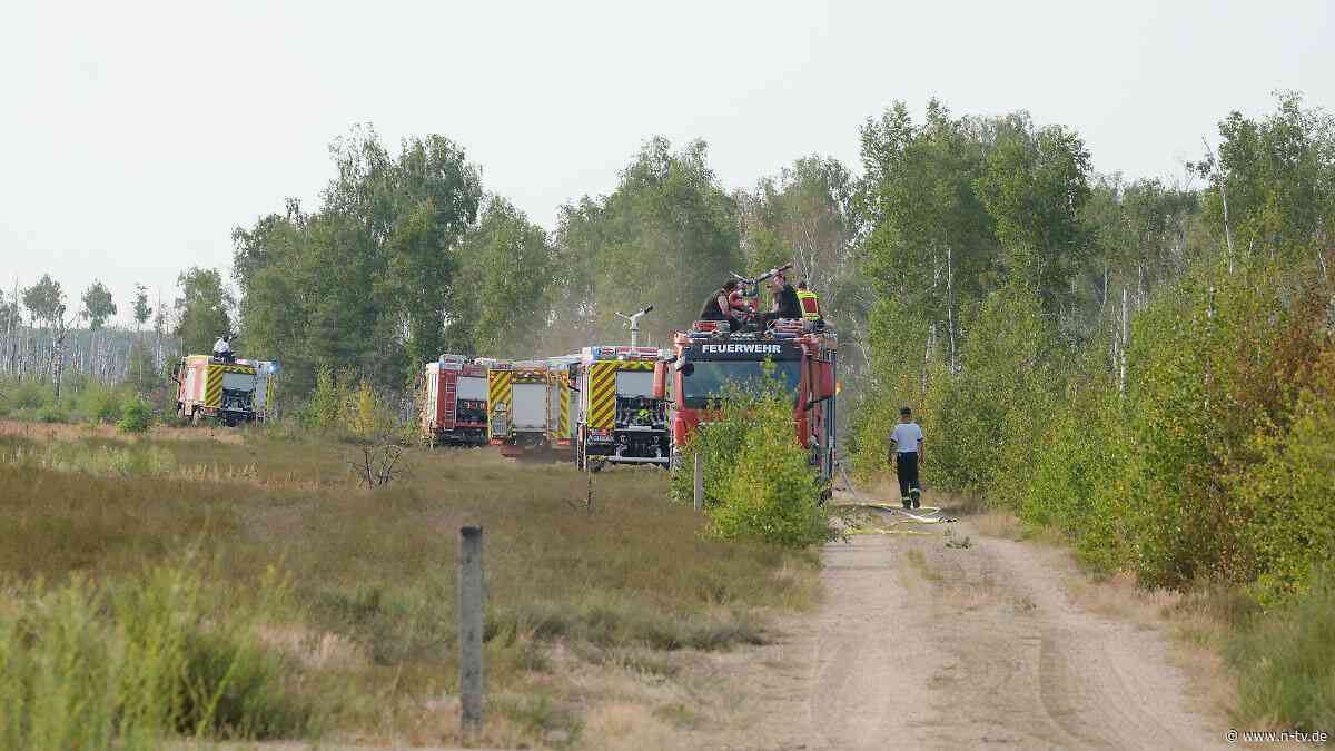 Ausweitung droht: Naturschutzgebiet Gohrischheide brennt auf 40 Hektar