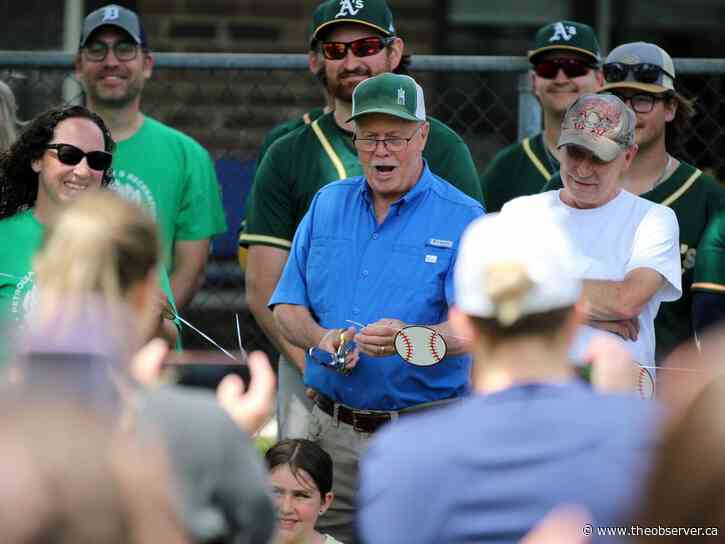 'Play ball': New batting cage, bleachers open in Petrolia