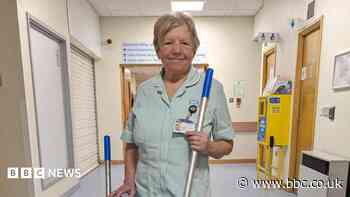 'Lovely send-off' for NHS cleaner after 57 years