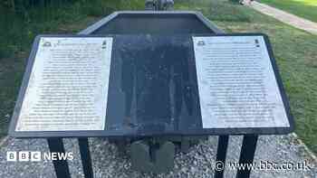 Memorial to miners vandalised at nature reserve