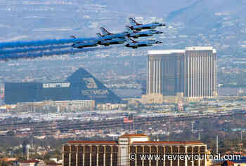 U.S. Air Force Thunderbirds perform flyover above Las Vegas Valley — PHOTOS