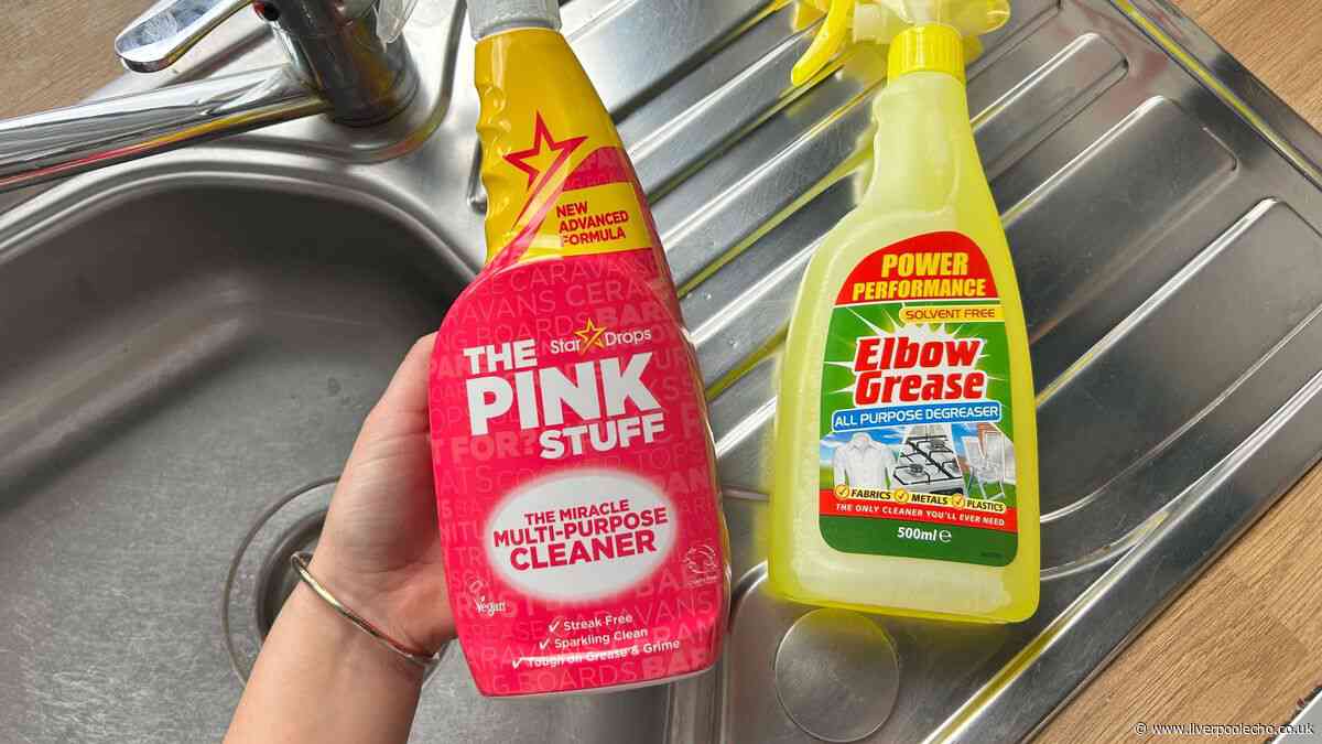 I cleaned my kitchen sink with Pink Stuff and Elbow Grease – the cheapest was the winner