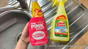 I cleaned my kitchen sink with Pink Stuff and Elbow Grease – the cheapest was the winner