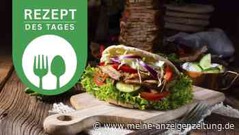 Vom Spieß, aber nicht spießig: veganer Seitan-Döner vom Grill mit frischer Minzsauce