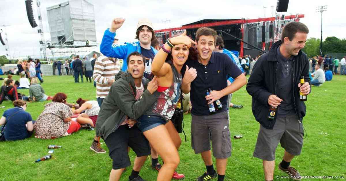 Happy faces at Stone Roses Heaton Park gig in 2012 - see anyone you know?