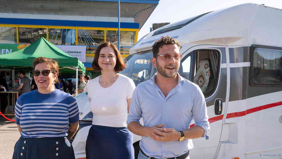 "Keine Untergangsstimmung": Wie die Grünen in Ostdeutschland um Stimmen kämpfen