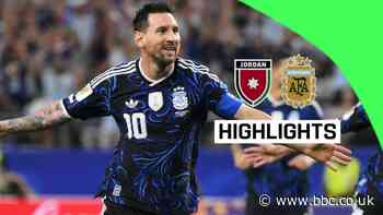 Messi comes off the bench to score as Argentina beat Jordan