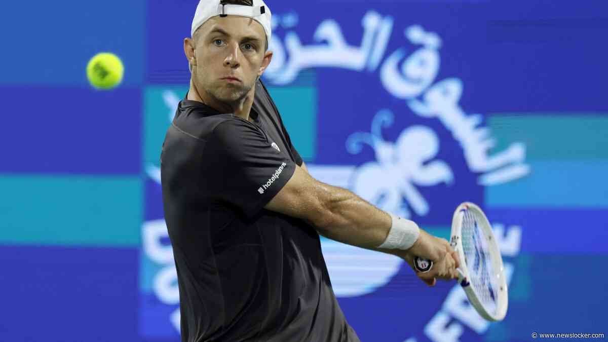 Tallon Griekspoor baalt op Wimbledon van tijdstip Nederland-Marokko en grapt: ’Ik hoop dat ik ’s nachts moet plassen’