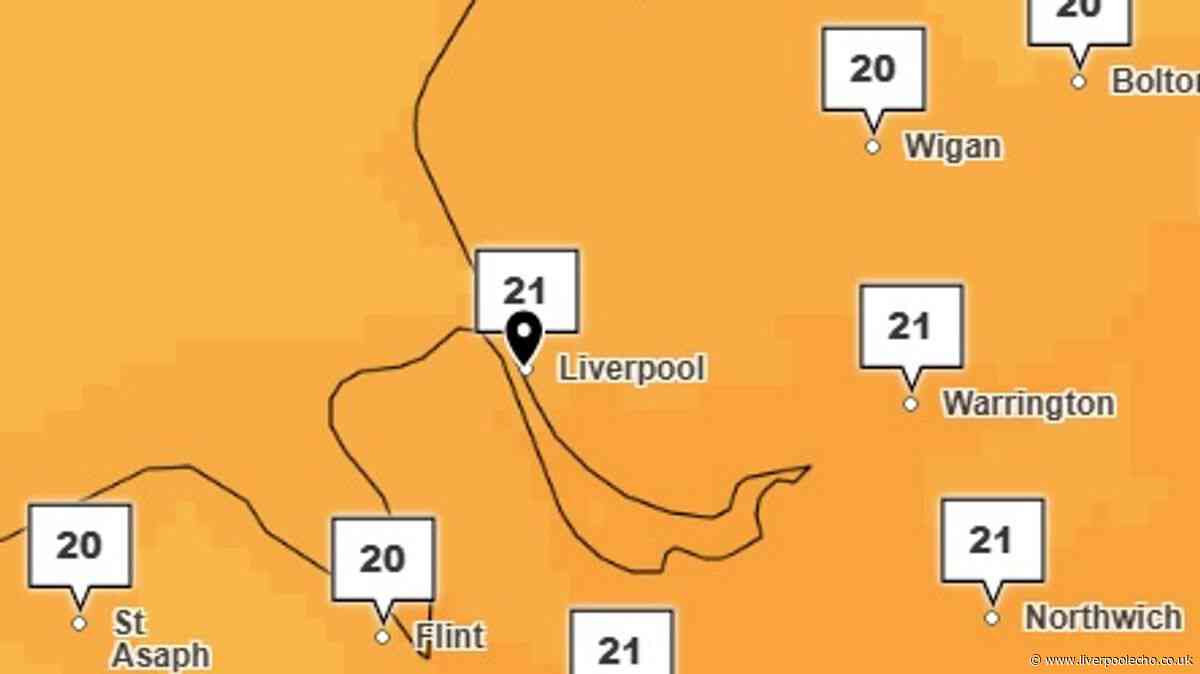 Liverpool's temperatures drop after days of scorching heatwave sun