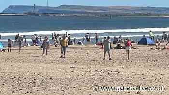 Man on inflatable toy dinghy blown out to sea off Seaton Carew
