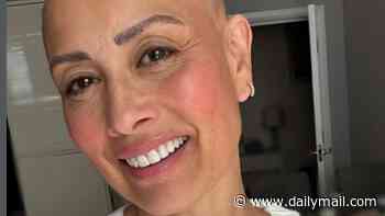 Melanie Sykes proudly shows off her bald head days after admitting she had lost 'two-thirds' of her hair during distressing alopecia battle