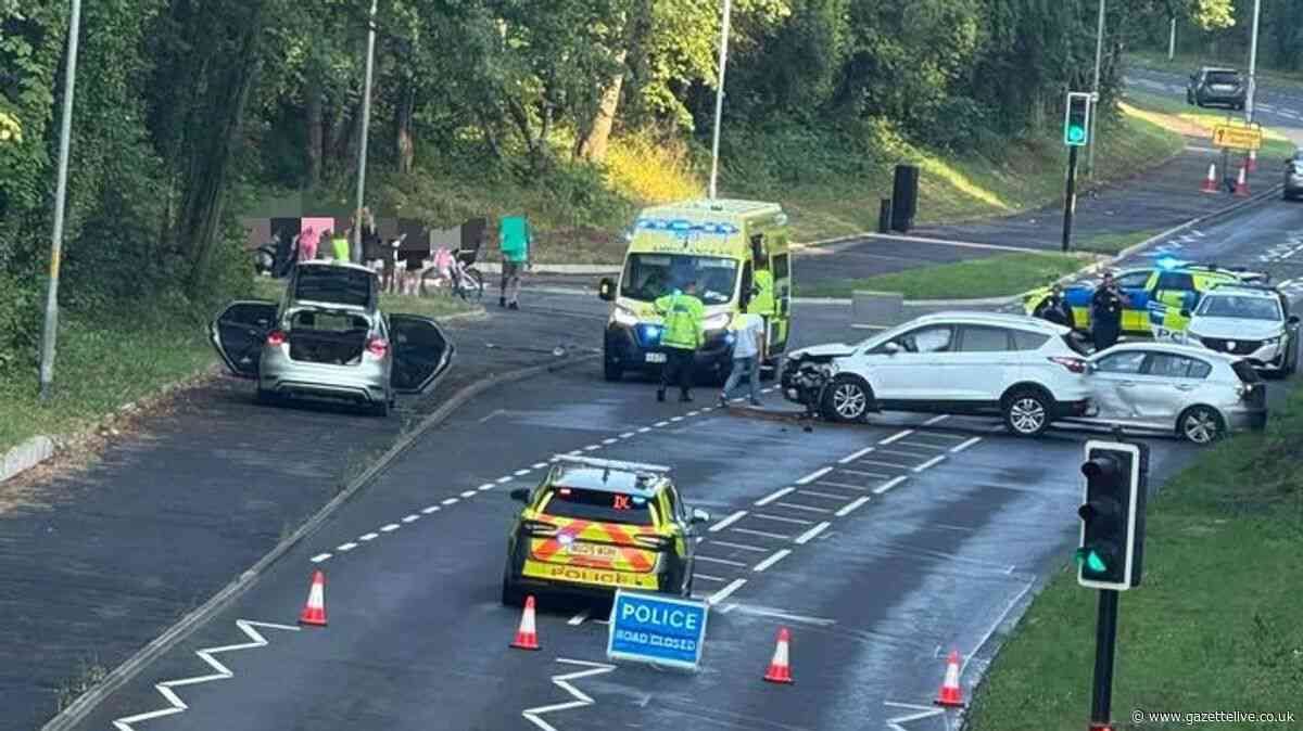 Hunt for BMW driver 'thought to have left scene' of two-car crash in Middlesbrough