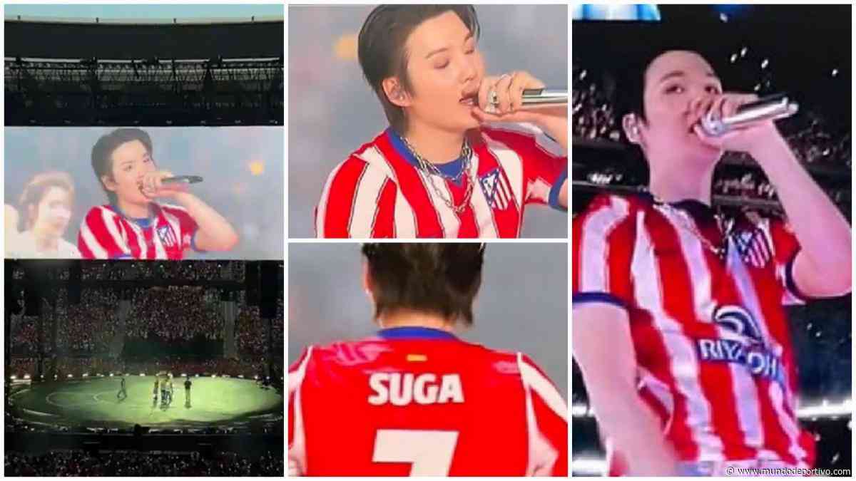 Los primeros en desvelar la camiseta del Atlético fueron los BTS