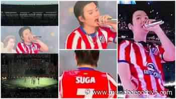 Los primeros en desvelar la camiseta del Atlético fueron los BTS