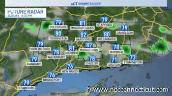 Isolated showers possible on a muggy Sunday afternoon