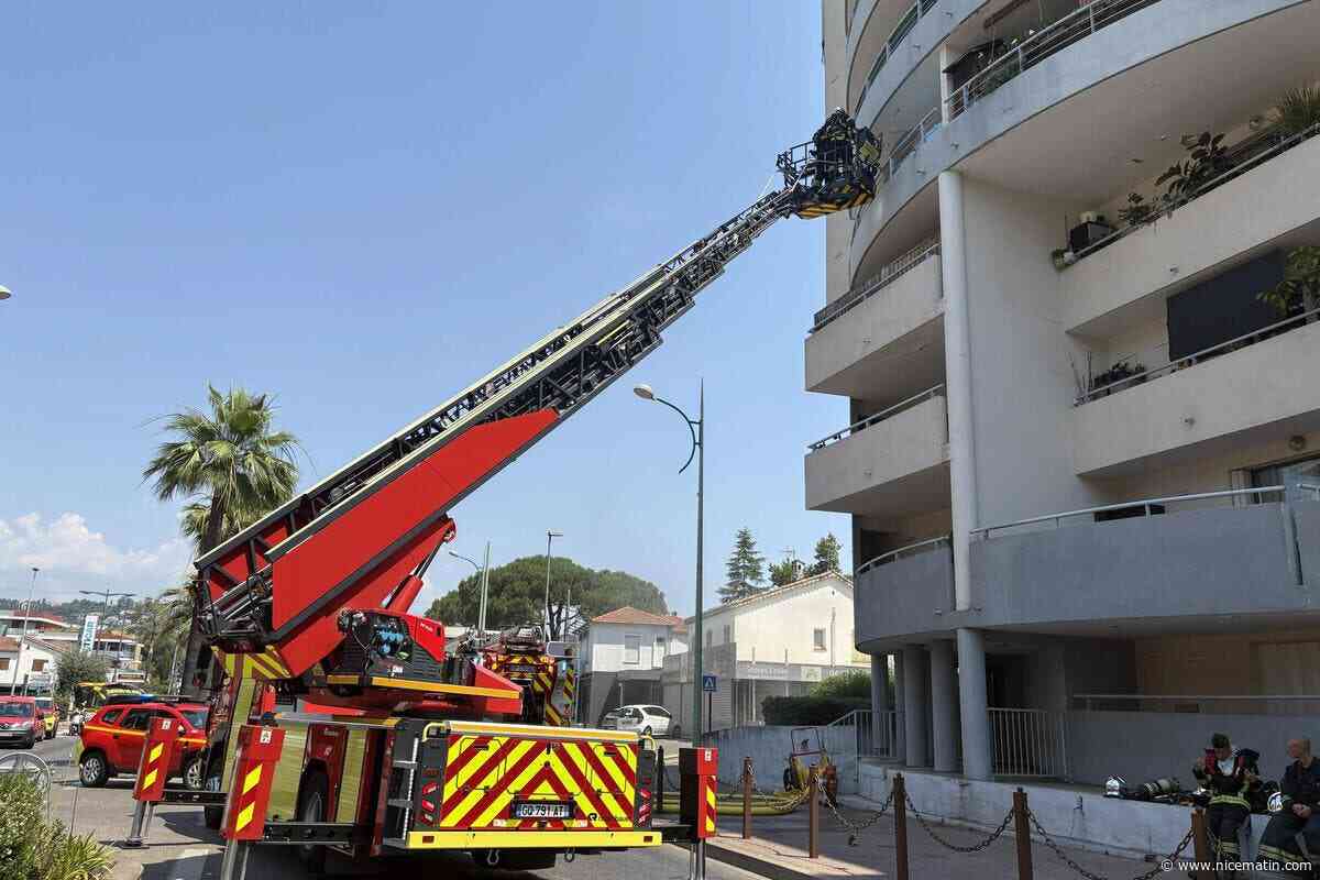 Un important incendie se déclare en sous-sol d’un immeuble près de Cannes, 90 personnes évacuées