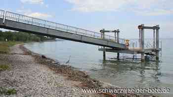 Historisch niedriger Pegel: Hitze macht sich bei der Bodensee-Wasserversorgung bemerkbar