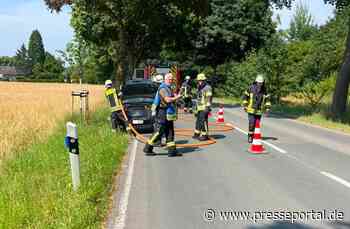 FW-Schermbeck: Sturmschaden und PKW Brand