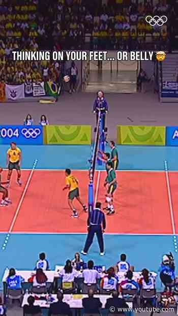 A gripping men’s volleyball match at #Athens2004 🏐🙌#Olympics