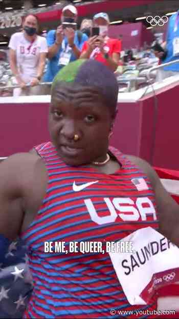 Olympic medallist Raven Saunders with a powerful message on the importance of being yourself.