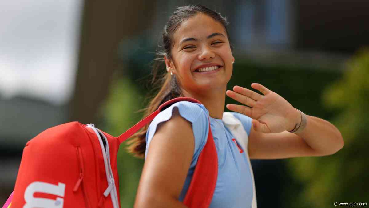 Raducanu's Wimbledon practice eases injury fears