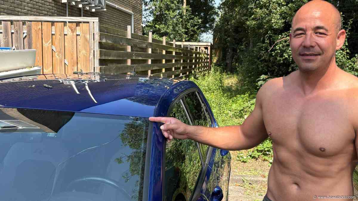 Hagelstorm verwoest duizenden auto’s in Hilversum: ’Het leek wel oorlog, wat een knallen’
