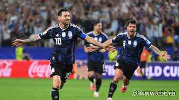 Messi 1st to score in 7 straight World Cup games as defending champ Argentina beats Jordan, sweeps group
