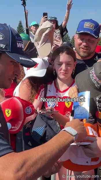"Everybody is a Carlos fan, even if they say they're not, they're a Carlos fan." 😉 #f1