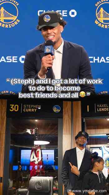 Yaxel Lendeborg’s Locker is Right Next to Stephen Curry’s | #shorts