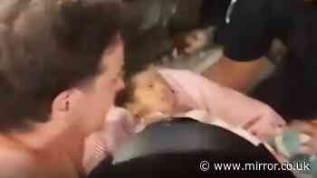 Incredible moment newborn baby rescued from rubble after devastating earthquakes in Venezuela