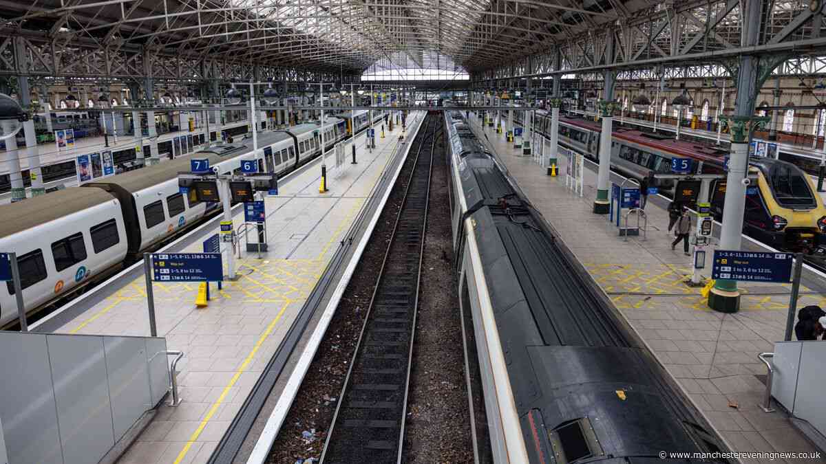 Manchester major rail disruption LIVE as person hit by train - latest updates