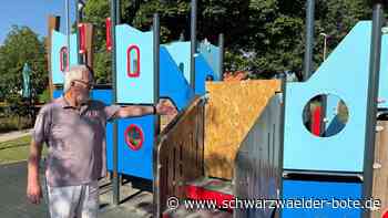 Kommt Video-Überwachung?: Und wieder demolieren Vandalen den inklusiven Spielplatz in Vollmaringen