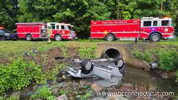 Driver who crashed into river in Bethel rescued by police, nearby homeowner