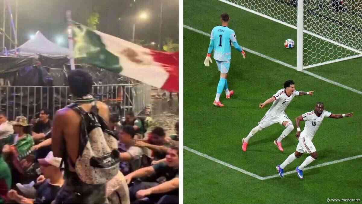 Irre: Mexikanische Fans kopieren Norwegens viralen WM-Jubel im Regen
