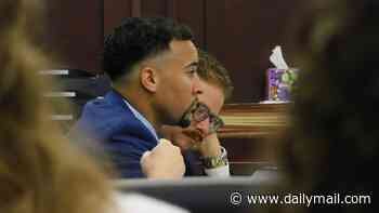 Ex-college football star 'pressured his girlfriend to get an abortion before poisoning her and their unborn baby to death', investigator tells jury at trial