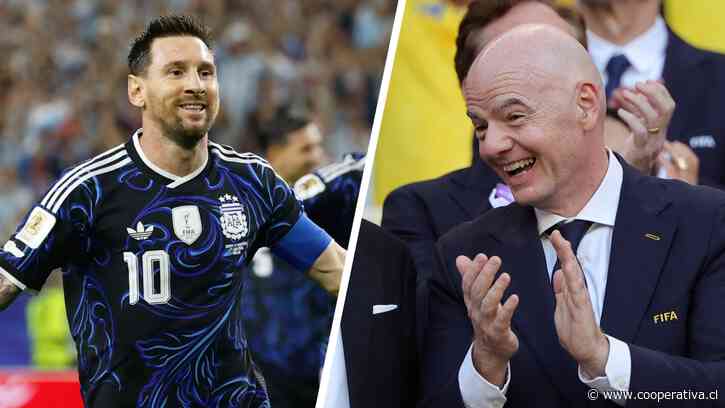 Infantino volvió a rendirse ante Messi: "Has tenido un rendimiento increíble"