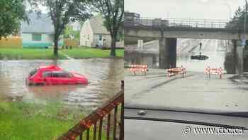 Storms flood parts of Regina, nearly 100 mm of rain recorded in southern Saskatchewan